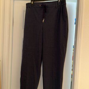 Rachel Zoe Navy Pull-On Dress Pants Plus Size 1X Elastic Waist Career Trousers